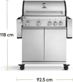 Burnhard Gas BBQ Big FRED Deluxe - 4 Branders - Incl. Keramische Infraroodbrander & Afdekhoes - Deluxe -Barbecue Gereedschap Winkel 1063x1200 1