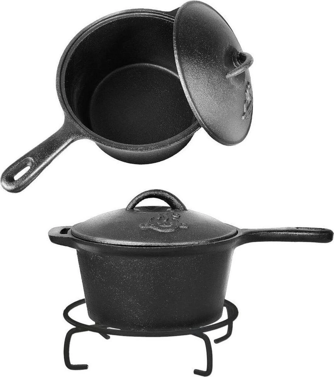 EL Fuego Dutch Oven Set Gietijzer 7-delig 5 EL Fuego Dutch Oven Set Gietijzer 7-delig - Afbeelding 5