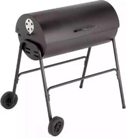BBQ XL Houtskoolbarbecue - Cilindervorm - Grilloppervlak (LxB) 71 X 35 Cm - Zwart -Barbecue Gereedschap Winkel 1089x1200