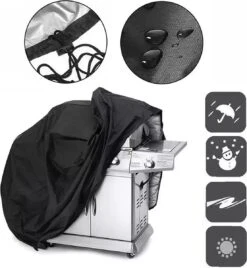 TammaT - BBQ Hoes - Waterdichte Beschermhoes - UV Bescherming - Maat L 170 X 61 X 117 Cm - Met Trekkoord -Barbecue Gereedschap Winkel 1107x1200