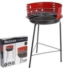 Houtskoolbarbecue Ø33 Cm | Verstelbare Grill BBQ | Halfopen | Zwart / Rood -Barbecue Gereedschap Winkel 1116x1200 1