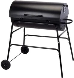 BBQ XL Houtskoolbarbecue - Cilindervorm - Grilloppervlak (LxB) 71 X 35 Cm - Zwart -Barbecue Gereedschap Winkel 1141x1200