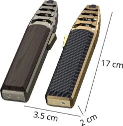 Merkloos Turbo Jetflame Aansteker - Gasbrander - Vuurwerk Torch - Crème Brûlée Brander - BBQ En Sigaren Aansteker - Windproof - Walnoothout Met Grijze Metalen Behuizing -Barbecue Gereedschap Winkel 1177x1200 2