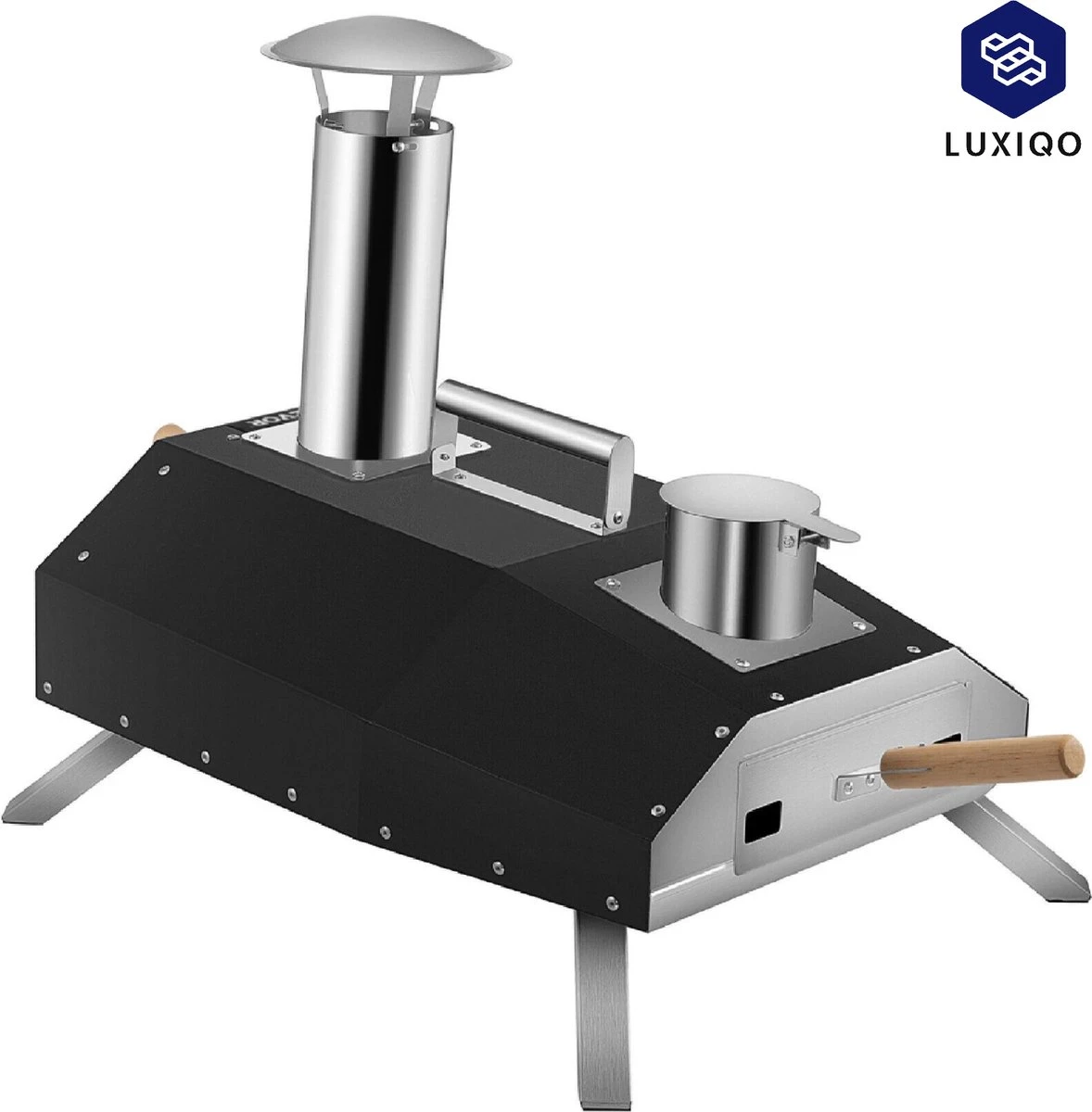 Vevor® Pizza Oven - Professionele Pizza Oven - Buitenkeuken - Pizza Gourmet - Barbecue - RVS - Tot 600°C - Met Draagtas 2 Vevor® Pizza Oven - Professionele Pizza Oven - Buitenkeuken - Pizza Gourmet - Barbecue - RVS - Tot 600°C - Met Draagtas - Afbeelding 2