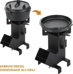 Dutch Mountains Gietijzeren Pannenset 7-delig - Dutch Oven – Braadpan - Grillpan - Hapjespan - Kookset In Houten Transportkist - Deksellifter - Brander -Barbecue Gereedschap Winkel 1185x1200 3