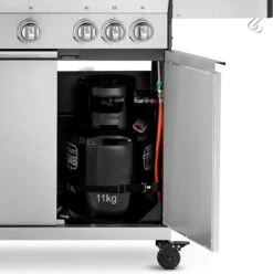 Burnhard Gas BBQ Big FRED Deluxe - 4 Branders - Incl. Keramische Infraroodbrander & Afdekhoes - Deluxe -Barbecue Gereedschap Winkel 1193x1200 1