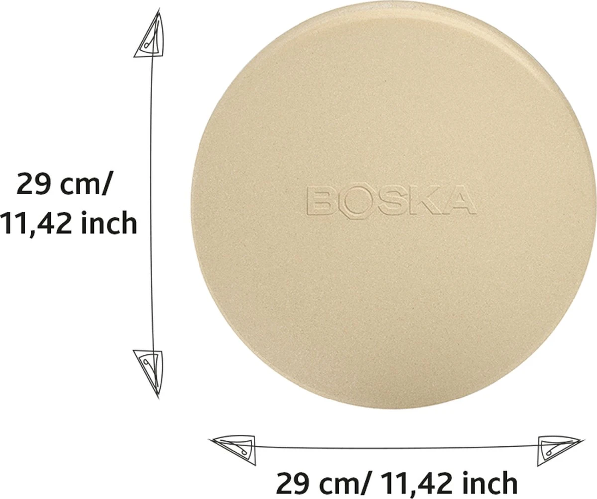 Boska Pizzasteen Deluxe - Voor Oven & BBQ - Knapperige Pizza's - Ø 29.5 Cm - BBQ Accessoires 8 Boska Pizzasteen Deluxe - Voor Oven & BBQ - Knapperige Pizza's - Ø 29.5 Cm - BBQ Accessoires - Afbeelding 8