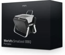 Mikamax Draagbare Mini BBQ - Barbecue - 's Werelds Kleinste Barbecue - Past In Je Broekzak - 18 × 6 × 15,5 Cm - 714 Gram - Mat Zwart -Barbecue Gereedschap Winkel 1200x1023