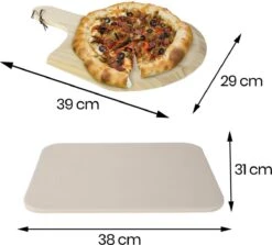 Buxibo 2in1 Pizzasteen - Voor BBQ & Oven - Inclusief Serveer Plank - Pizzabord/Pizzaplank - 30.5 X 38.1 X 1.4 Cm 24 Buxibo 2in1 Pizzasteen - Voor BBQ & Oven - Inclusief Serveer Plank - Pizzabord/Pizzaplank - 30.5 X 38.1 X 1.4 Cm -Barbecue Gereedschap Winkel 1200x1085