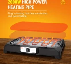 Aigostar Lava 30LDQ - Elektrische Grill - BBQ - Tafel Barbecue - Grilloppervlakte 41 X 24 Cm - 2000 Watt 10 Aigostar Lava 30LDQ - Elektrische Grill - BBQ - Tafel Barbecue - Grilloppervlakte 41 X 24 Cm - 2000 Watt -Barbecue Gereedschap Winkel 1200x1087