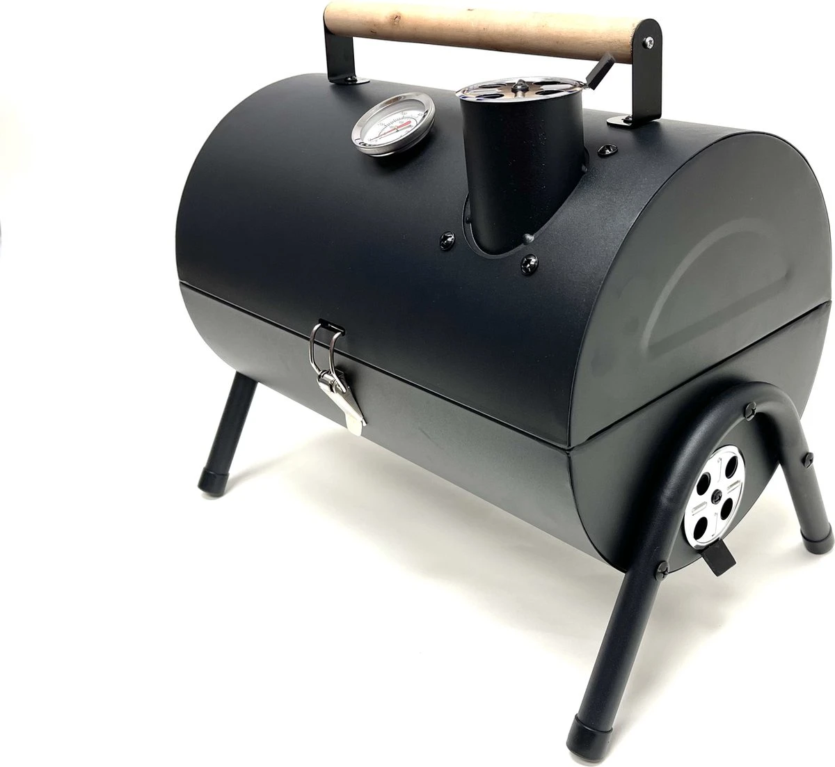 Compacte Draagbare Kolen BBQ Van Wolff BBQ - Handig Voor Op De Camping Op Het Strand Of In Een Park - Smoker Barbecue - Draagbare Lichtgewicht Bbq - Met Thermometer En Lucht Doorvoer. Laat Je Vlees Langzaam Garen. 3 Compacte Draagbare Kolen BBQ Van Wolff BBQ - Handig Voor Op De Camping Op Het Strand Of In Een Park - Smoker Barbecue - Draagbare Lichtgewicht Bbq - Met Thermometer En Lucht Doorvoer. Laat Je Vlees Langzaam Garen. - Afbeelding 3