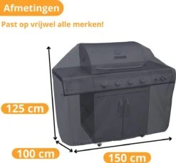 Waterdichte BBQ Hoes -Premium 150x100x125 CM Barbecue Beschermhoes - Cover -Barbecue Gereedschap Winkel 1200x1114 5