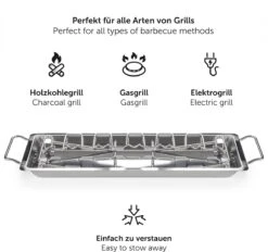 Blumtal BBQ Rek - Robuuste Roestvrijstalen Kippenpoot Rek - Voor 12 Poten - Kippengrillstandaard - Vaatwasmachinebestendig -Barbecue Gereedschap Winkel 1200x1125 4