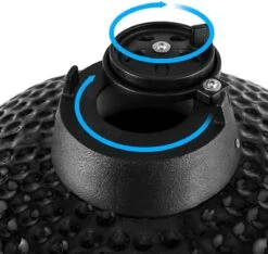 Patton - Kamado 21" - Premium Black - Keramische Barbecue - Incl. Bluetooth Kerntemperatuurmeter - LED Verlichting - Large - Compleet - Zwart -Barbecue Gereedschap Winkel 1200x1137 1