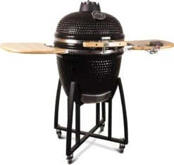 Patton - Kamado 21" - Premium Black - Keramische Barbecue - Incl. Bluetooth Kerntemperatuurmeter - LED Verlichting - Large - Compleet - Zwart -Barbecue Gereedschap Winkel 1200x1139