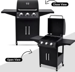 MaxxGarden Gas Barbecue - 3 Branders - Incl. Gratis BBQ Set -Barbecue Gereedschap Winkel 1200x1160