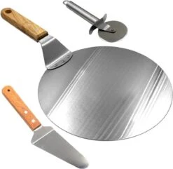 Pizza Schep - Taartschep - Pizzaroller - Pizzasnijder - Aluminium - Lengte 43 Cm - Able & Borret -Barbecue Gereedschap Winkel 1200x1171 1