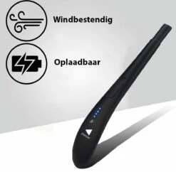 Oplaadbare Lange Elektrische Aansteker - Zwart - Duurzame Plasma Aansteker - Inclusief Cadeauverpakking - BBQ - Kaarsen -Barbecue Gereedschap Winkel 1200x1178