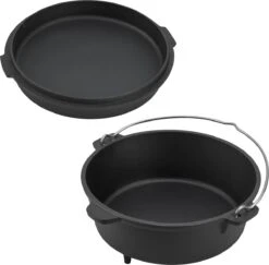 Dutch Oven Enkhuizen Met Deksel Gietijzer Zwart - 4 Varianten -Barbecue Gereedschap Winkel 1200x1181 3