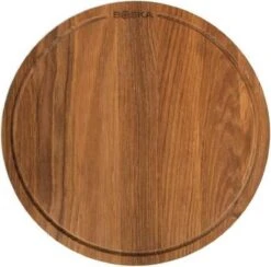 Boska Pizzaplank Friends L - BBQ Accessoires - Eikenhout - Handige Opvanggeul - Ø 34 Cm -Barbecue Gereedschap Winkel 1200x1186