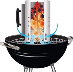 Kolen Starter GROOT - Brikettenstarter Met Veiligheidshandgreep - Snelstarter Voor Barbecue - BBQ Houtskool Starter -Barbecue Gereedschap Winkel 1200x1187 2