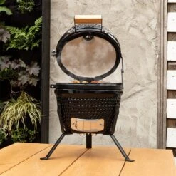 BluMill Kamado BBQ Egg - Kamado 13 Inch - Incl. Vlees Thermometer - Houtskoolbarbecues - Zwart - Ø 27cm -Barbecue Gereedschap Winkel 1200x1200 222