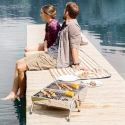 BBQ Collection Houtskoolbarbecue - Cilinder - Chroom -Barbecue Gereedschap Winkel 1200x1200 230