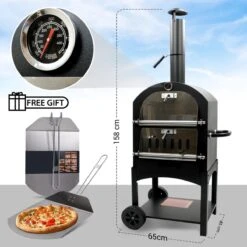 MaxxGarden Pizza Oven - Smoker Barbecue Op Hout, Houtskool Of Pellets - 45 X 65 X 158cm -Barbecue Gereedschap Winkel 1200x1200 240