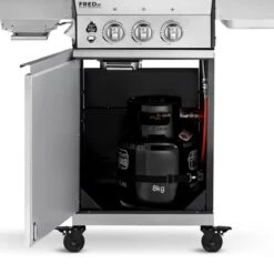 Burnhard Gas BBQ FRED JR. Deluxe - 2 Branders - Incl. Keramische Infraroodbrander & Afdekhoes - Deluxe -Barbecue Gereedschap Winkel 1200x1200 252