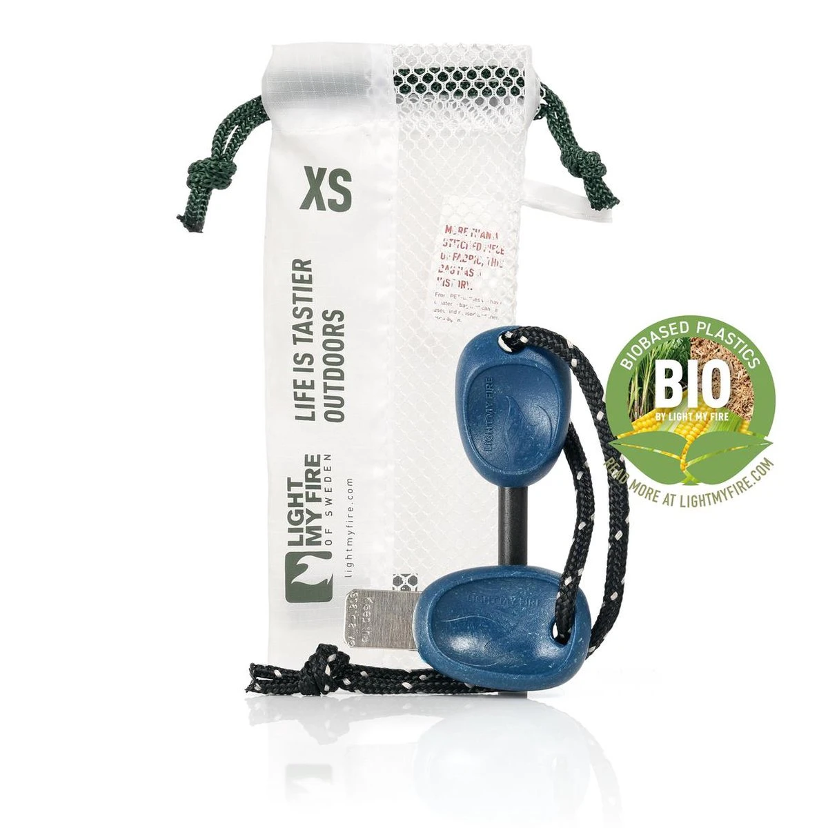 Light My Fire FireSteel Scout Bio Blauw + Noodfluit Milieuvriendelijke Vuurmaker Magnesium Aansteker 2 Light My Fire FireSteel Scout Bio Blauw + Noodfluit Milieuvriendelijke Vuurmaker Magnesium Aansteker - Afbeelding 2