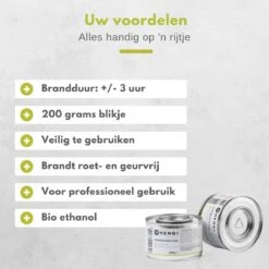 Hendi Brandpasta Voor Chafing Dish - Brandgel 200g - ( 12 Stuks ) -Barbecue Gereedschap Winkel 1200x1200 313