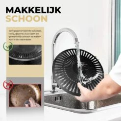 Ozocozy BBQ-ONE Houtskool Tafelbarbecue - Ø30 Cm- Zwart - Incl. Draagtas, Siliconen Bakkwast En RVS-Barbecuetang -Barbecue Gereedschap Winkel 1200x1200 42