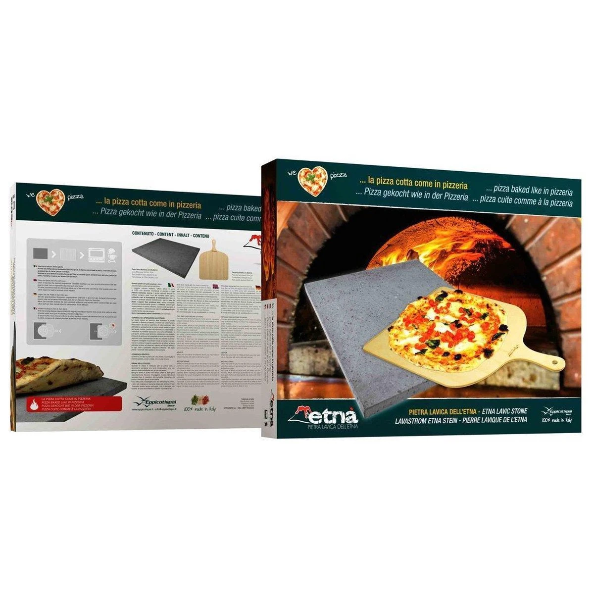ETNA Pizza Set - Grote Pizzasteen & GRATIS Pizzaschep - 30 Cm X 38 Cm - Echt Italiaanse Pizzasteen - Broodbaksteen - BBQ Pizzasteen - Gemaakt Van Lavasteen Uit De Etna - Non-stick - Eppicotispai 5 ETNA Pizza Set - Grote Pizzasteen & GRATIS Pizzaschep - 30 Cm X 38 Cm - Echt Italiaanse Pizzasteen - Broodbaksteen - BBQ Pizzasteen - Gemaakt Van Lavasteen Uit De Etna - Non-stick - Eppicotispai - Afbeelding 5