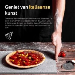 Pizzasteen BBQ Oven - Lava Van Vulkaan Etna - Barbecue Accesoires - Made In Italy - Broodbaksteen - 30x38x1.1 - VDN -Barbecue Gereedschap Winkel 1200x1200 453
