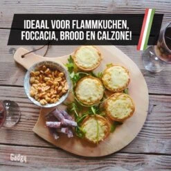 Gadgy Pizzasteen Met Pizzaschep – Cordieriet Voor Knapperige Pizzabodem – Pizzasteen Voor BBQ, Oven Of Kamado - Pizzaspatel - Pizza Set -Barbecue Gereedschap Winkel 1200x1200 463