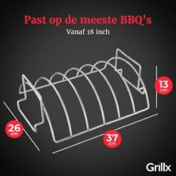 GrillX Sparerib Rek BBQ - Rib Rack Houder - Barbecue Spareribs Rek - BBQ Accesoires 9 GrillX Sparerib Rek BBQ - Rib Rack Houder - Barbecue Spareribs Rek - BBQ Accesoires -Barbecue Gereedschap Winkel 1200x1200 472