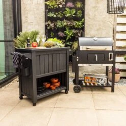 BluMill BBQ Tafel - Inclusief Koelvak 80 Liter - Op Wieltjes - Met Flessenopener - 102 X 46 X 86,5 Cm -Barbecue Gereedschap Winkel 1200x1200 485