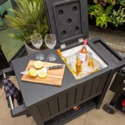 BluMill BBQ Tafel - Inclusief Koelvak 80 Liter - Op Wieltjes - Met Flessenopener - 102 X 46 X 86,5 Cm -Barbecue Gereedschap Winkel 1200x1200 487