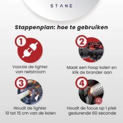 Bbq Aansteker Electrisch - Looftlighter - Bbq Starter - Bbq Accesoires - One Minute Lighter - Incl. Bbq Handschoenen - ®Stane -Barbecue Gereedschap Winkel 1200x1200 555