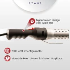 Bbq Aansteker Electrisch - Looftlighter - Bbq Starter - Bbq Accesoires - One Minute Lighter - Incl. Bbq Handschoenen - ®Stane -Barbecue Gereedschap Winkel 1200x1200 556