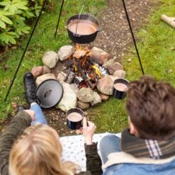 Esschert Design - Driepoot Met Ketting - Haardvuur Accessoires - Staal - Zwart -Barbecue Gereedschap Winkel 1200x1200 57