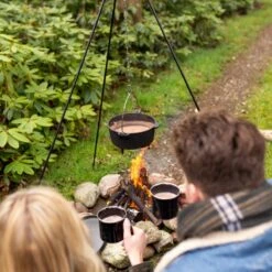 Esschert Design - Driepoot Met Ketting - Haardvuur Accessoires - Staal - Zwart -Barbecue Gereedschap Winkel 1200x1200 61