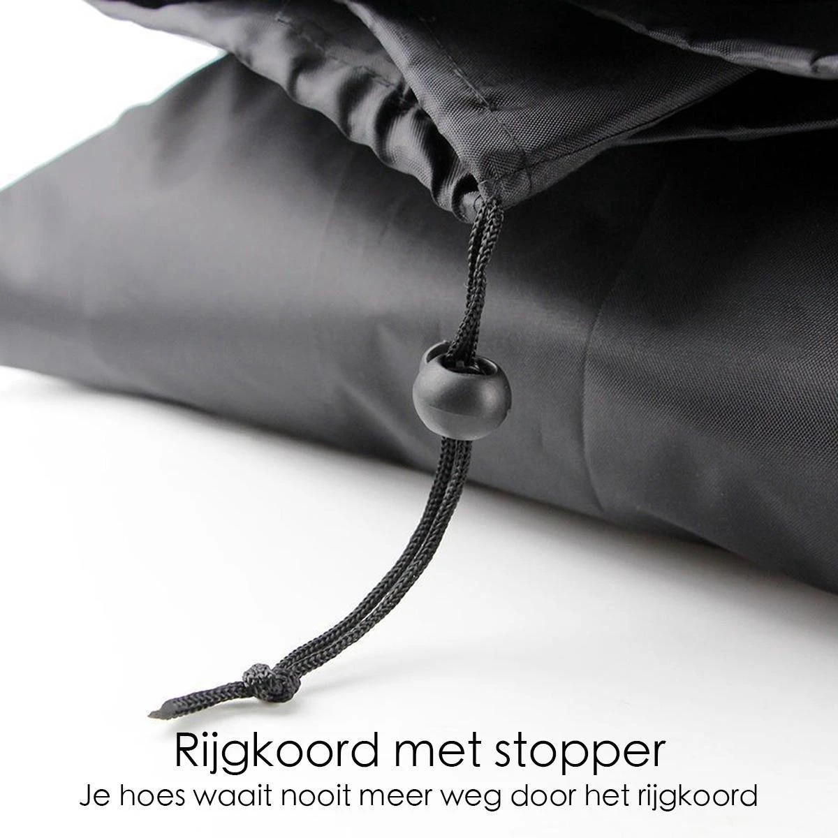 BBQ Beschermhoes - Voor Kamado - Universeel - Tot 23 Inch - Zwart 6 BBQ Beschermhoes - Voor Kamado - Universeel - Tot 23 Inch - Zwart - Afbeelding 6