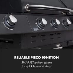 Klarstein Kingsville Double Barbecue - Houtskool- En Gasbarbecue - Smoker BBQ - Inclusief Deksels En Thermometer - Met 2 Roosters - Zwart -Barbecue Gereedschap Winkel 1200x1200 73