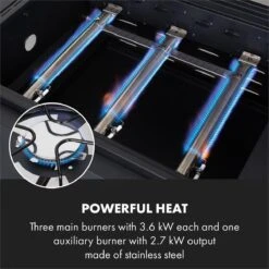 Klarstein Kingsville Double Barbecue - Houtskool- En Gasbarbecue - Smoker BBQ - Inclusief Deksels En Thermometer - Met 2 Roosters - Zwart -Barbecue Gereedschap Winkel 1200x1200 77