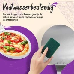Nowad Pizzaschep RVS Rond Voor BBQ En Oven - 30,5 Cm - Pizzaspatel - Taartschep - Houten Handvat - Ophangbaar - Rond - Vaatwasbestendig - Keukenaccessoires -Barbecue Gereedschap Winkel 1200x1200 776