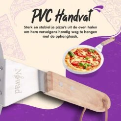 Nowad Pizzaschep RVS Rond Voor BBQ En Oven - 30,5 Cm - Pizzaspatel - Taartschep - Houten Handvat - Ophangbaar - Rond - Vaatwasbestendig - Keukenaccessoires -Barbecue Gereedschap Winkel 1200x1200 777