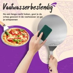 Nowad Pizzaschep RVS Rond Voor BBQ En Oven - 30,5 Cm - Pizzaspatel - Taartschep - Houten Handvat - Ophangbaar - Rond - Vaatwasbestendig - Keukenaccessoires -Barbecue Gereedschap Winkel 1200x1200 780