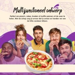 Nowad Pizzaschep RVS Rond Voor BBQ En Oven - 30,5 Cm - Pizzaspatel - Taartschep - Houten Handvat - Ophangbaar - Rond - Vaatwasbestendig - Keukenaccessoires -Barbecue Gereedschap Winkel 1200x1200 781