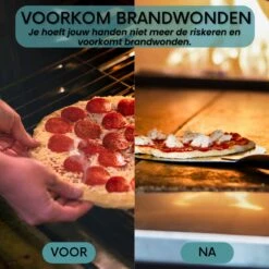 Nowad Pizzaschep RVS Rond Voor BBQ En Oven - 30,5 Cm - Pizzaspatel - Taartschep - Houten Handvat - Ophangbaar - Rond - Vaatwasbestendig - Keukenaccessoires -Barbecue Gereedschap Winkel 1200x1200 783